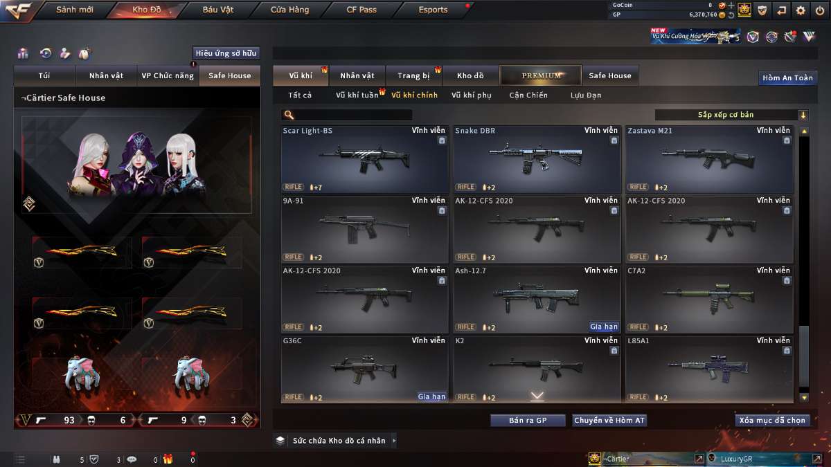 shop acc cf uy tin gia re